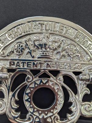 Crown Railway Cast Iron Toilet Paper Roll Holder Old Heavy Vintage Style