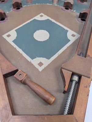 Old Century Baseball Game Wood Construction Classic Pinball Style