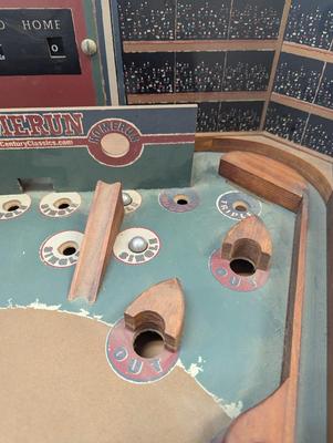 Old Century Baseball Game Wood Construction Classic Pinball Style
