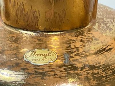 Stangl 22KT Gold Hand Painted Pottery