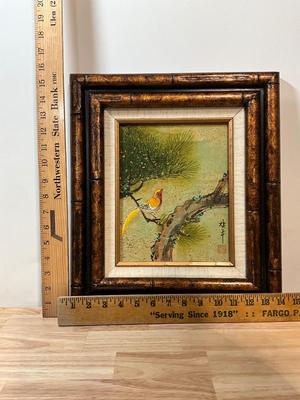 Vintage Asian signed Painting on canvas, looks original