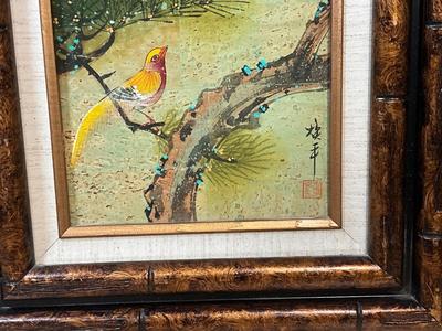 Vintage Asian signed Painting on canvas, looks original