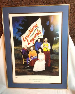Lot #26 Louisiana Legends 1993 Poster - George Rodrigue