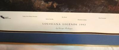 Lot #26 Louisiana Legends 1993 Poster - George Rodrigue