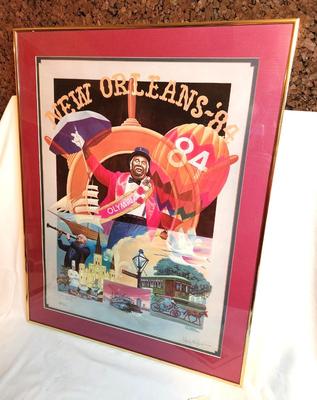 Lot #30 New Orleans '84 Poster by artist Randy McGovern - signed/numbered - Artist's Proof