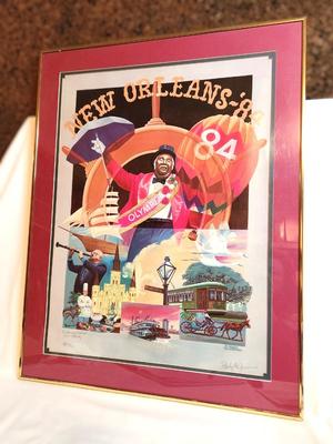 Lot #30 New Orleans '84 Poster by artist Randy McGovern - signed/numbered - Artist's Proof