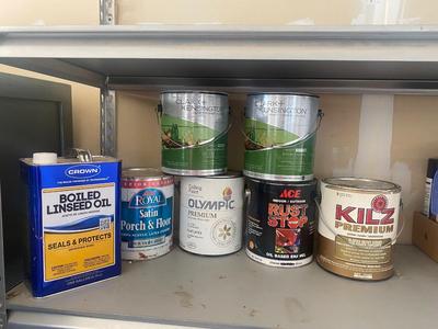 THIS LOT IS A MOST HAVE IF YOU NEED PAINT AND OTHER LIKE ITEMS, DON’T MISS OUT!