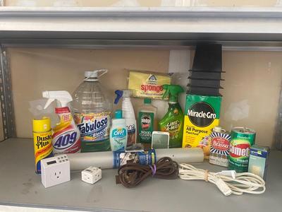 HOUSEHOLD ITEMS, CLEANERS, CORDS, FERTILIZER AND MORE!