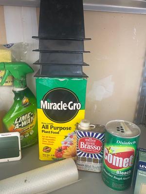 HOUSEHOLD ITEMS, CLEANERS, CORDS, FERTILIZER AND MORE!