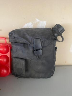CAMPING ITEMS, PERCOLATOR, EGG CONTAINER, ALUMINUM COFFEE, CUPS, CANTEEN, AND MORE