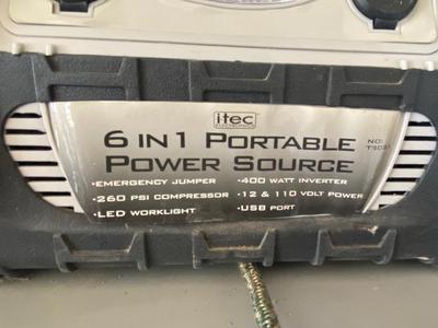 HANDY 6-IN-1 PORTABLE POWER SOURCE