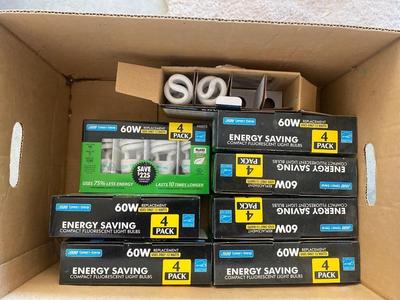 30 60w LIGHT BULBS