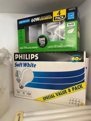 HUGE ASSORTMENT OF LIGHT BULBS! A MUST HAVE FOR ANY HOUSEHOLD