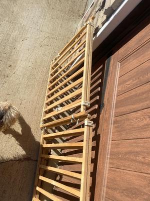 2 ADJUSTABLE WOODEN SAFETY GATES