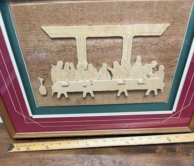 The Last Supper, Raised Relief Cut Wood