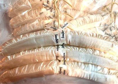 Lot #31 Lot of 3 sealed bags of Vintage Neiman Marcus padded Clothes Hangers