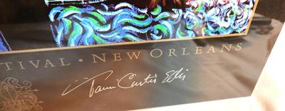 Lot #40 French Quarter Festival 2011 - Shrink wrapped on poster board - 5 autographs