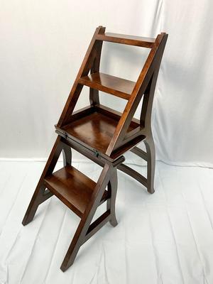 Lot P 630 Convertible Library Ladder Chair