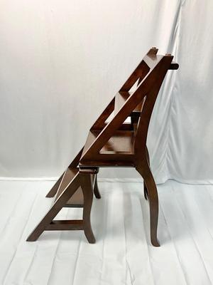 Lot P 630 Convertible Library Ladder Chair