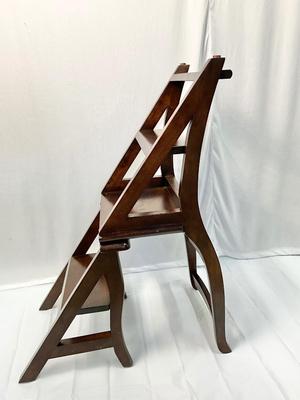 Lot P 630 Convertible Library Ladder Chair