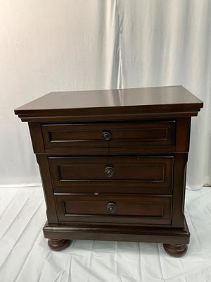 Lot P 632 Pair of Porter Rustic Brown Two Drawer Nightstand/End Tables
