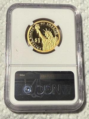 NGC CERTIFIED 2012-S PROOF70 ULTRA CAMEO CHESTER A. ARTHUR PRESIDENTIAL DOLLAR AS PIC'D. FREE DOMESTIC SHIPPING.