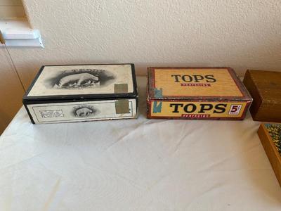 6 CIGAR BOXES