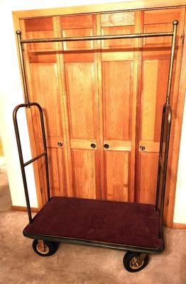 Lot #44 Vintage Brass Bellman's Cart