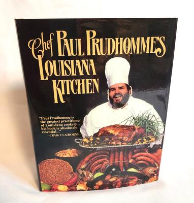 Lot #50 First Edition - Chef Paul Prudhomme's Louisiana Kitchen with original receipt