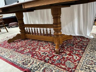 Lot P 641 Vintage Richardson Brothers Company Oak Dining Table