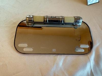 GM AUTO VISOR MIRROR, ADVERTISING ASHTRAY AND CALENDAR MIRROR