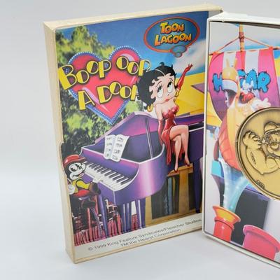 LOT 117J: 1999 Universal Studios Islands of Adventure Toon Lagoon Popeye Coin Medallion in Original Box