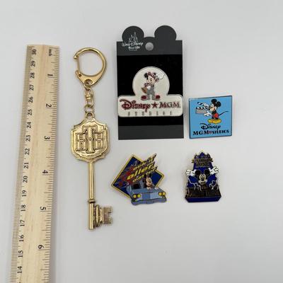 LOT 118J: Disney MGM Studios Collection - Park & Ride Trading Pins (Tower of Terror & Rock 'n' Roller Coaster) w/...