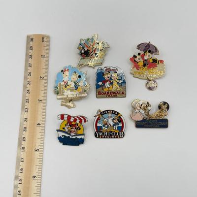 LOT 120J: Disney Trading Pins - Boardwalk Villas, All Star Resorts, Vero Beach, Hilton Head Island, Old Key West, Grand Floridian &...