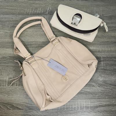 LOT 127B: Jennifer Lopez JLo Cream/Beige Handbag w/ Tag & Dolce & Gabanna Clutch