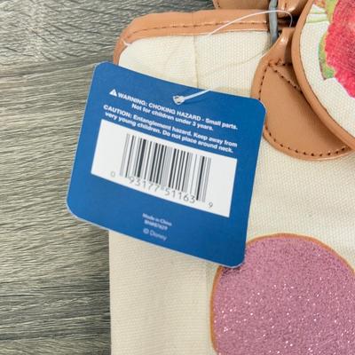 LOT 130B: Disney Bags w/ Tags - Mickey Mouse Wristlets, Eeyore Shoulder Bag, Colorful Roses Mickey Canvas Tote & More