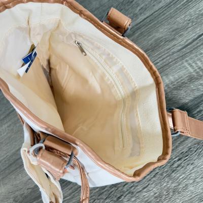 LOT 130B: Disney Bags w/ Tags - Mickey Mouse Wristlets, Eeyore Shoulder Bag, Colorful Roses Mickey Canvas Tote & More