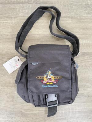 LOT 131B: Disney Bags - Mickey Mouse Backpack, Walt Disney World 50 Year Anniversary Bag & WDW 2000s Fanny Pack