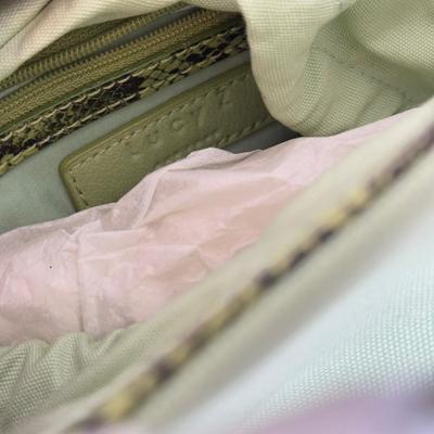 LOT 133B: Lucy Z Faux Snakeskin Purses - Teal & Green