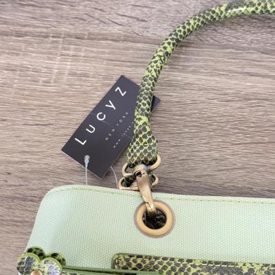 LOT 133B: Lucy Z Faux Snakeskin Purses - Teal & Green