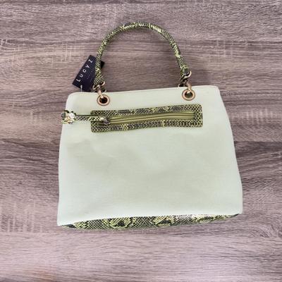 LOT 133B: Lucy Z Faux Snakeskin Purses - Teal & Green