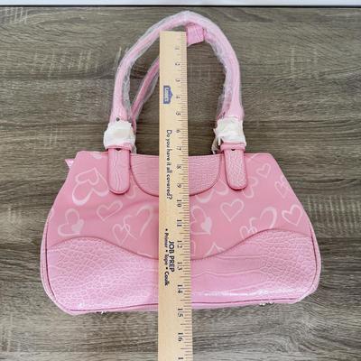 LOT 134B: Pink Purse Collection - Prada Wallet, Heart Bags & Nine West w/ Tag