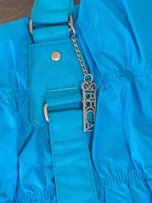 LOT 135B: Purple Guess Bag w/ Tag, Teal Pink Garden Purse & Large Blue Becca Bag