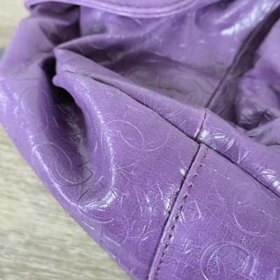 LOT 135B: Purple Guess Bag w/ Tag, Teal Pink Garden Purse & Large Blue Becca Bag