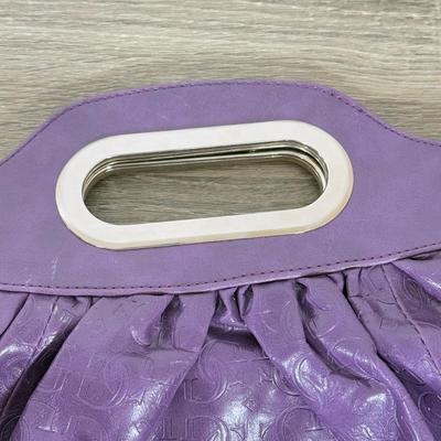 LOT 135B: Purple Guess Bag w/ Tag, Teal Pink Garden Purse & Large Blue Becca Bag