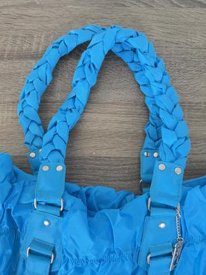 LOT 135B: Purple Guess Bag w/ Tag, Teal Pink Garden Purse & Large Blue Becca Bag