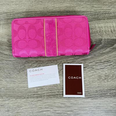 LOT 137B: Three Coach Wallets - One w/ Tag, 2 w/ Paperwork