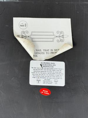 LOT 138A: Home Decor - Decorative Mirror & Metal Vase