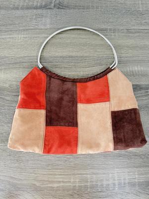 LOT 139B: Y2K Gianni Patchwork Purse, Brown Mudd Shoulder Bag & The Sak Striped Handbag