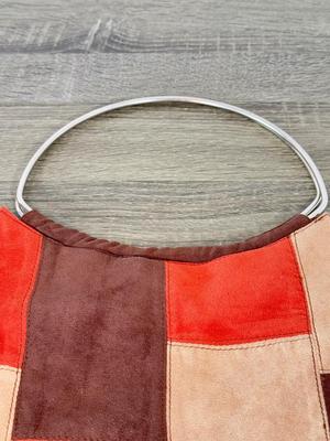 LOT 139B: Y2K Gianni Patchwork Purse, Brown Mudd Shoulder Bag & The Sak Striped Handbag